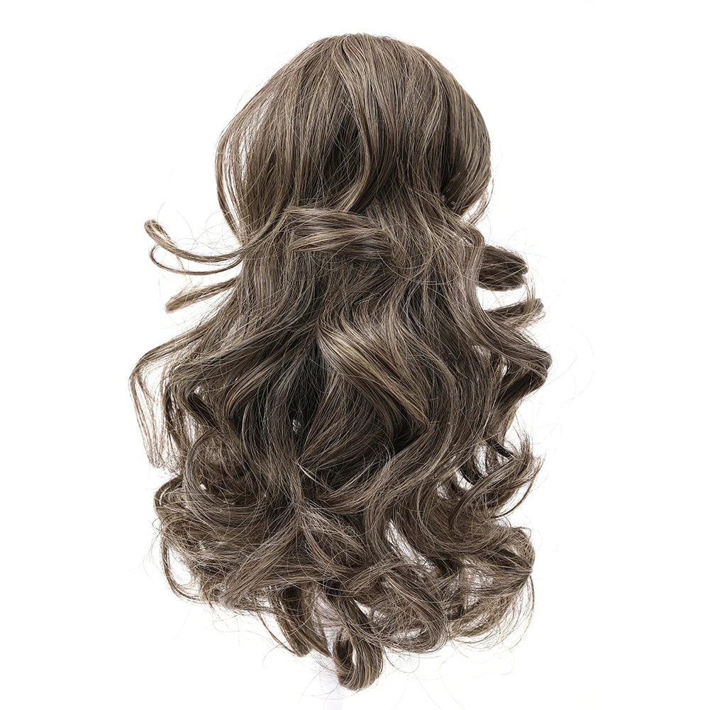 Short Synthetic Curly Claw Clip On Ponytails
