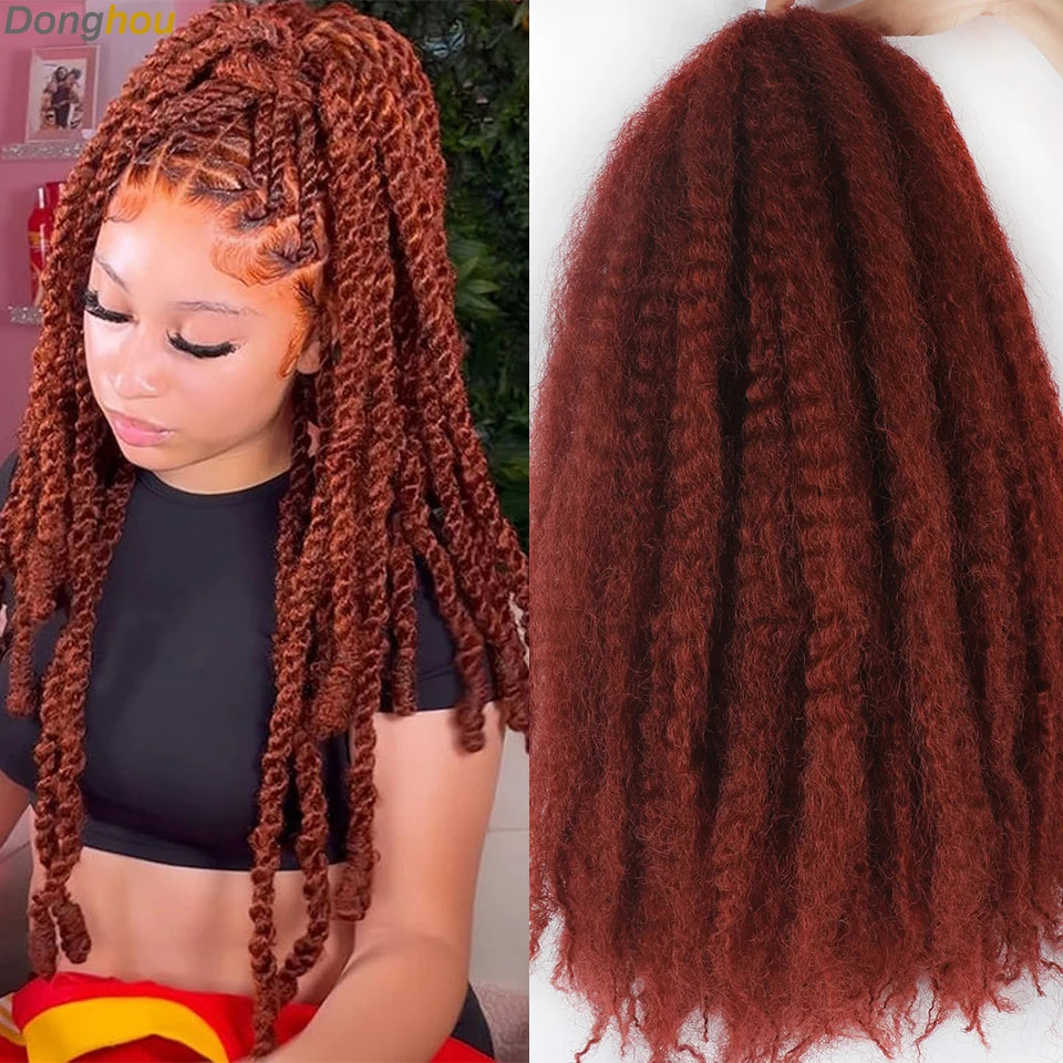 18 Inch Synthetic Marley Braiding Hair - Various Colors Available