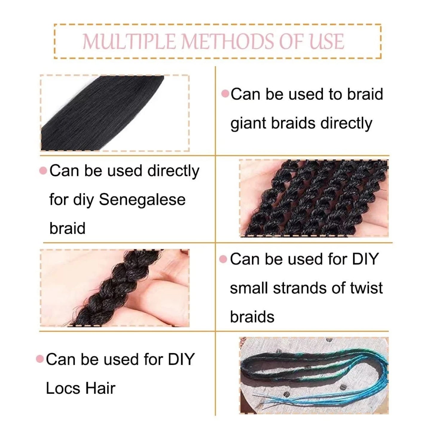 EZ Pre-Stretched Synthetic Braiding Hair