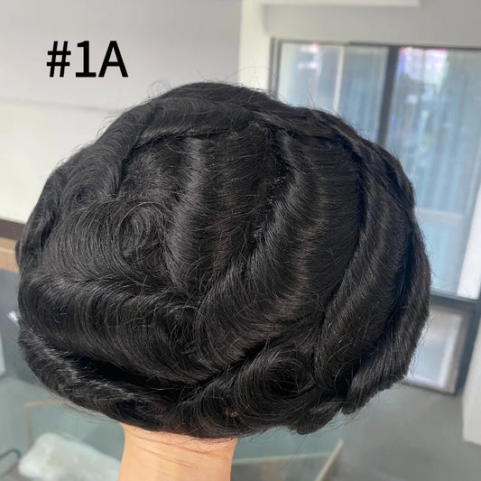 Swiss Lace 100% Natural Human Hair Toupee Hair Replacement Systems - Various Options Available