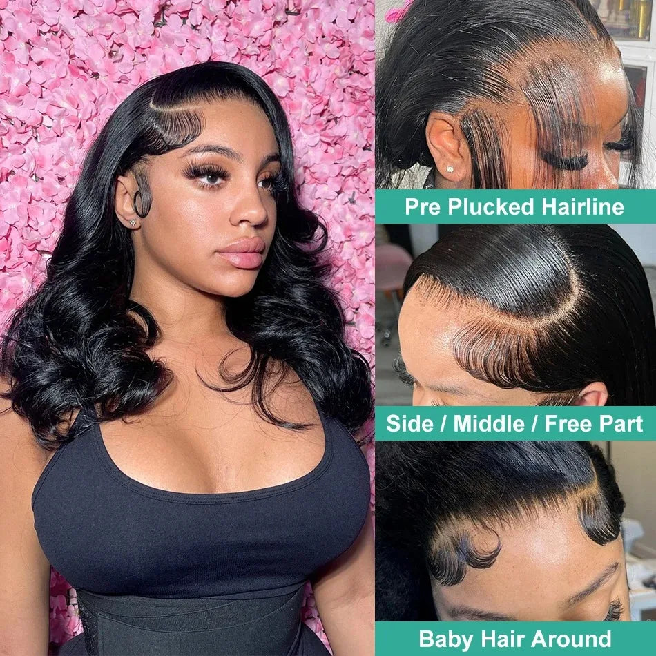 Body Wave Bob - Transparent Lace Frontal Human Hair Wig
