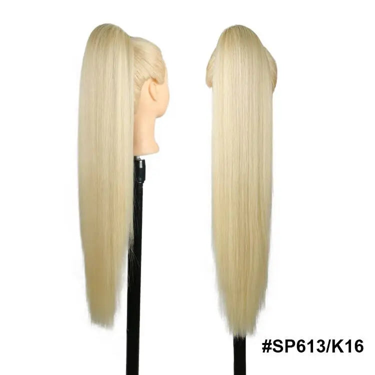 Long Synthetic Clip In Drawstring Ponytails - Various Options Available