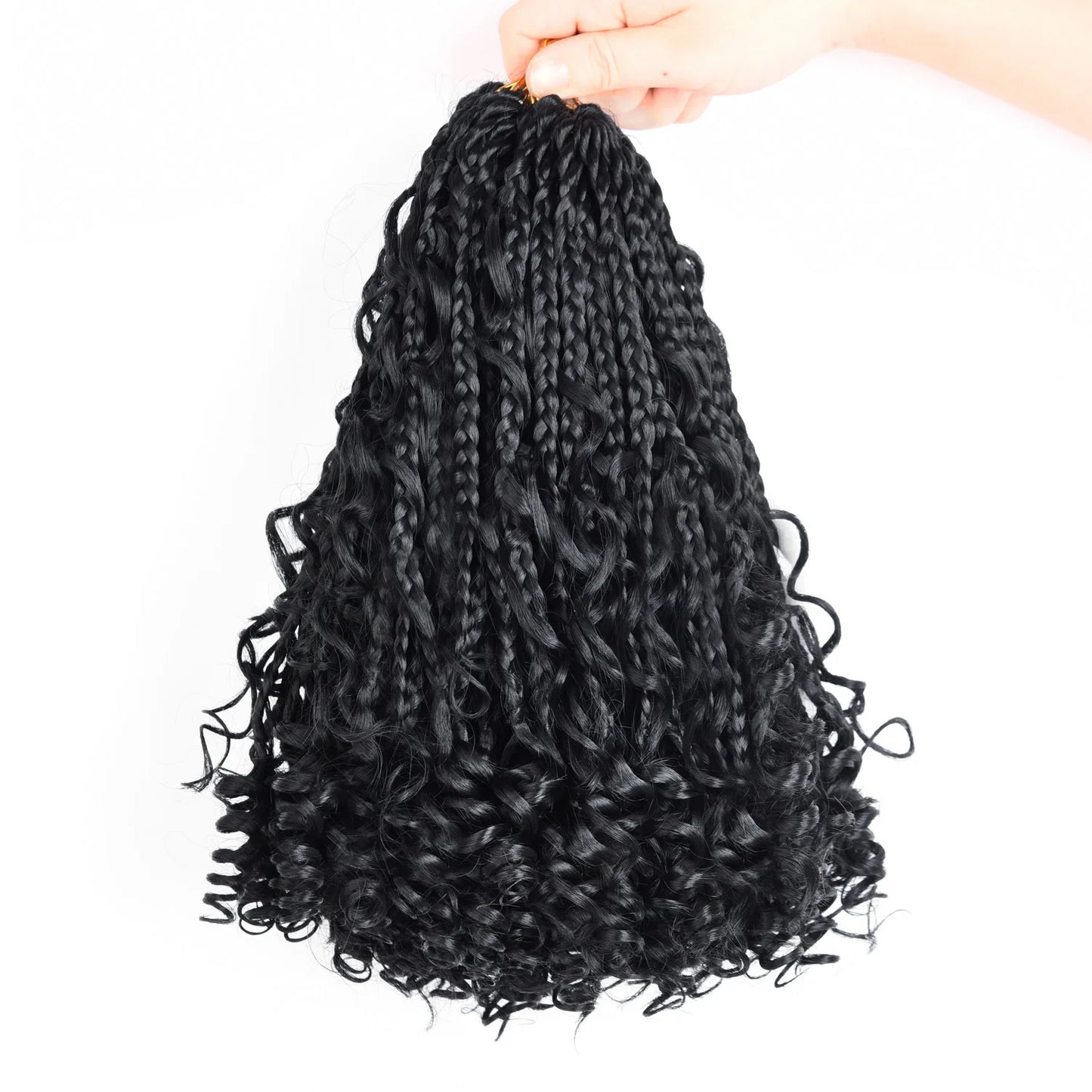 10 Inch Bob Goddess Box Braids Crochet Synthetic Hair 1Pcs/Lot