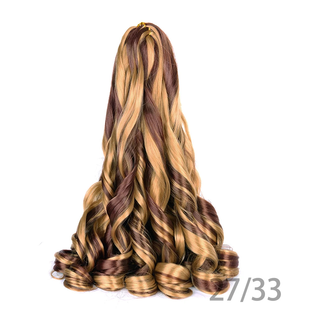 Loose French Spiral Curl Synthetic Pre-Stretched Braiding Hair