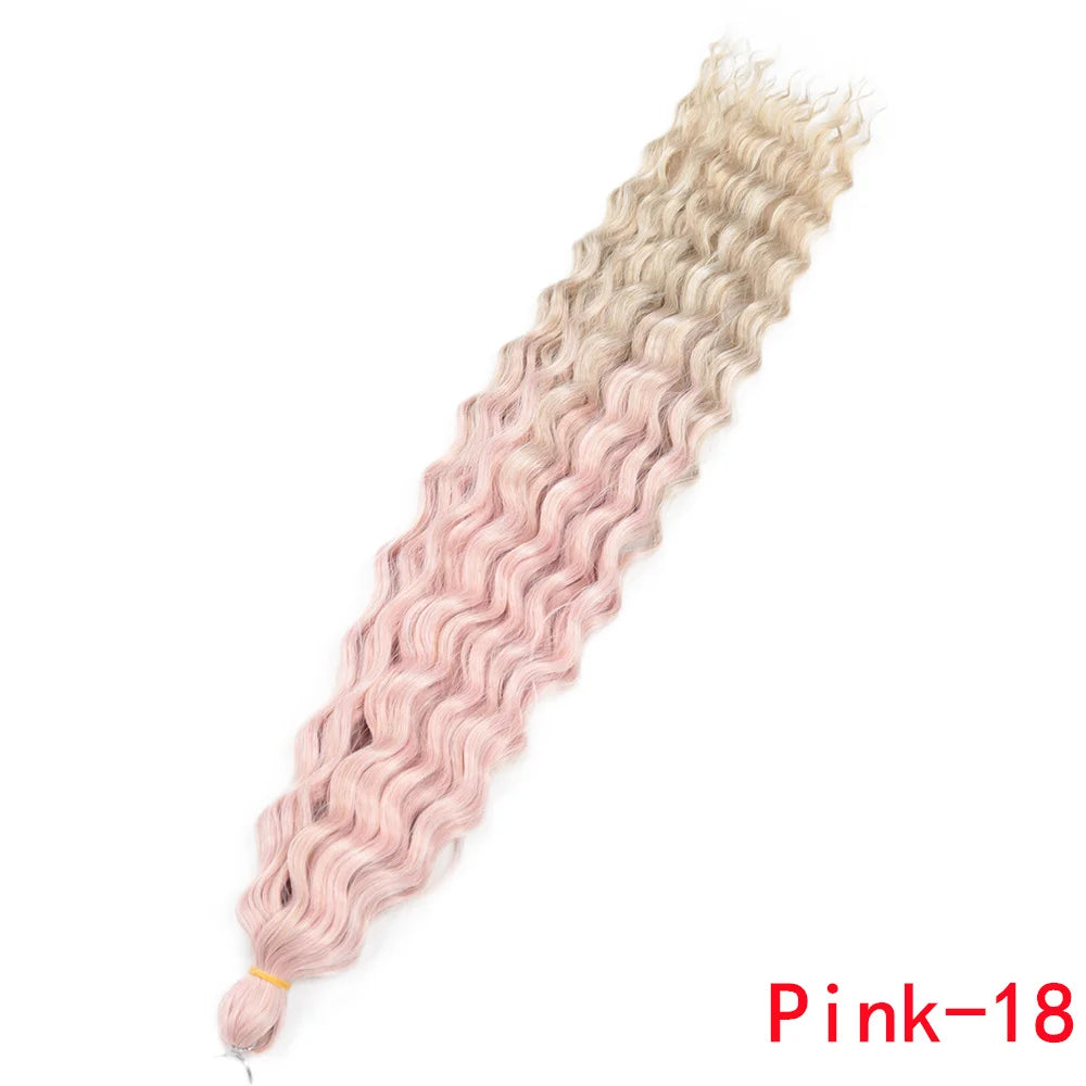 Water Wave Synthetic Crochet Hair - Various Colors Available