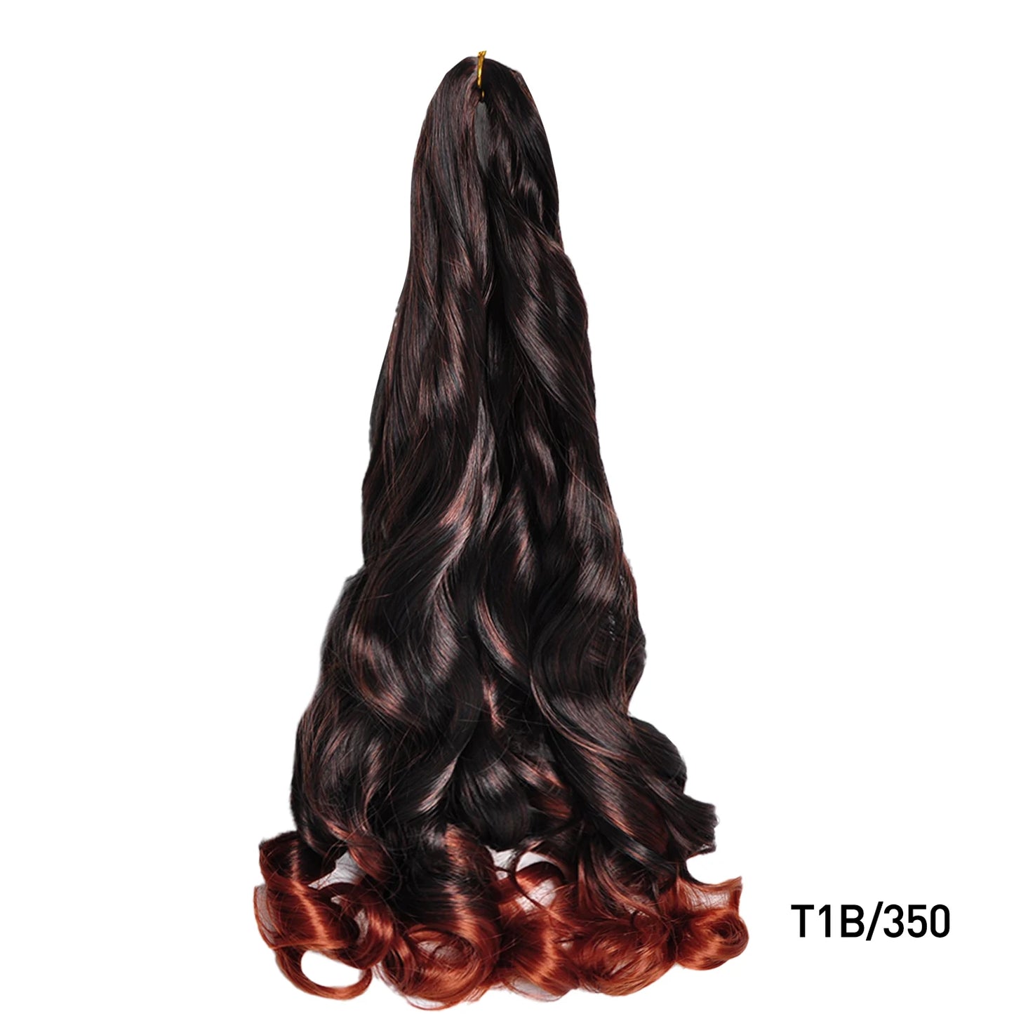 French Spiral Curls Pre Stretched Loose Synthetic Braiding Hair