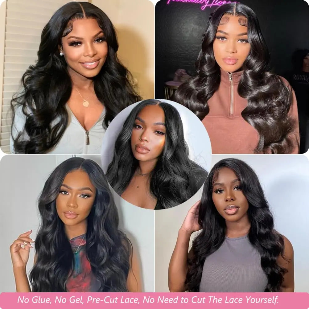 Body Wave - Glueless Human Hair Ready To Wear Lace Front Wig
