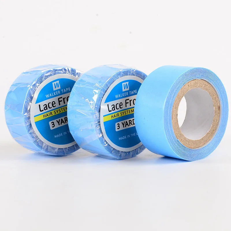 1 Roll Super Hair Blue Tape Double-Sided Adhesive Tape for Hair Extension/Lace Wig/Toupee 3 Yards/12Yards/36Yards