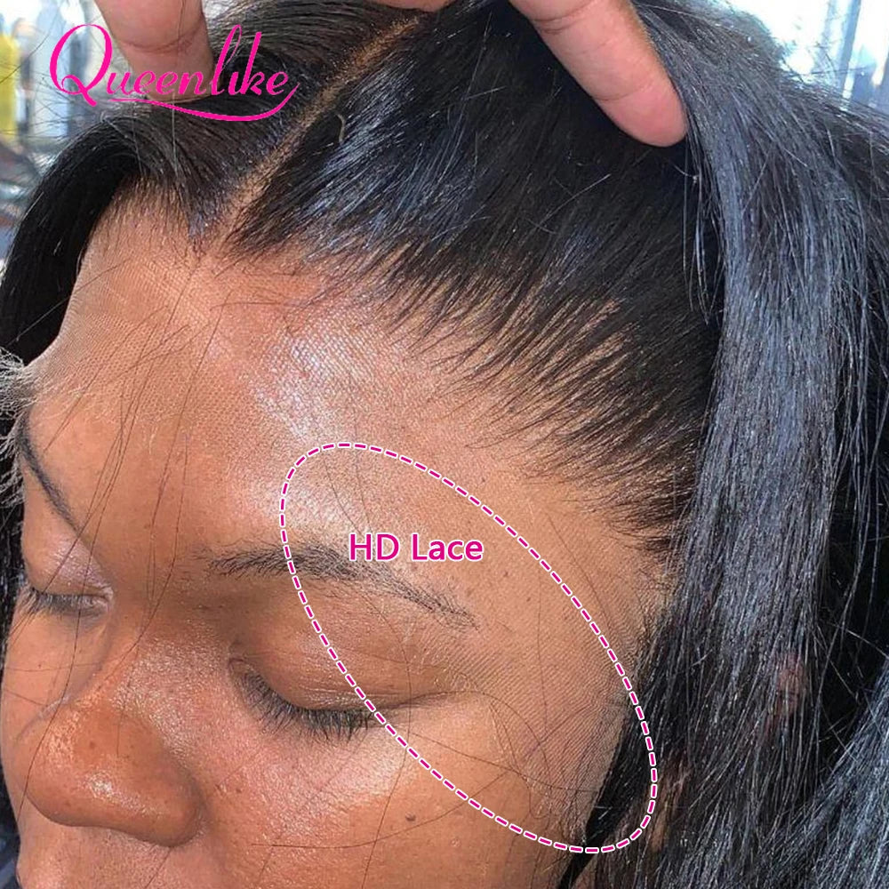 Straight Human Hair HD Invisible Lace Frontal Wig