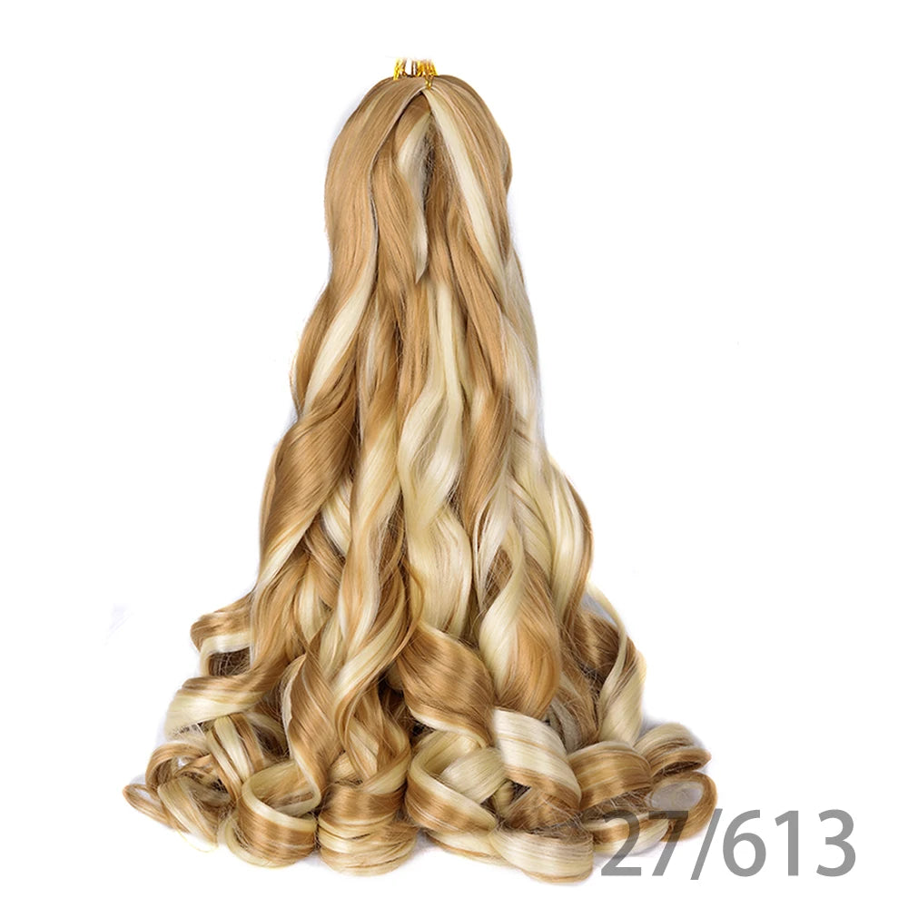 Loose French Spiral Curl Synthetic Pre-Stretched Braiding Hair