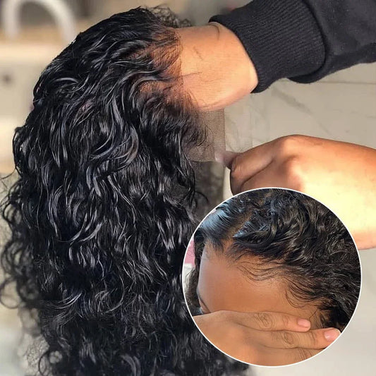 Deep Water Wave Curly Bob - Transparent Lace Frontal Glueless Wig