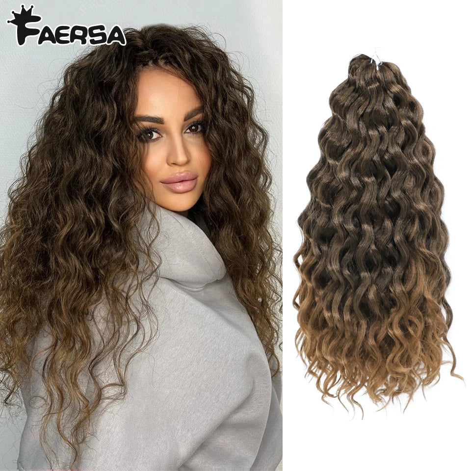 Deep Wavy Twist Synthetic Crochet Hair