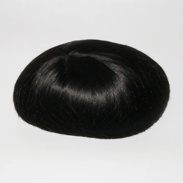 Durable Fine Mono PU Base Natural Hairline Toupee/Replacement Unit 100% Man Human Hair Prosthesis Capillary - Various Options Available
