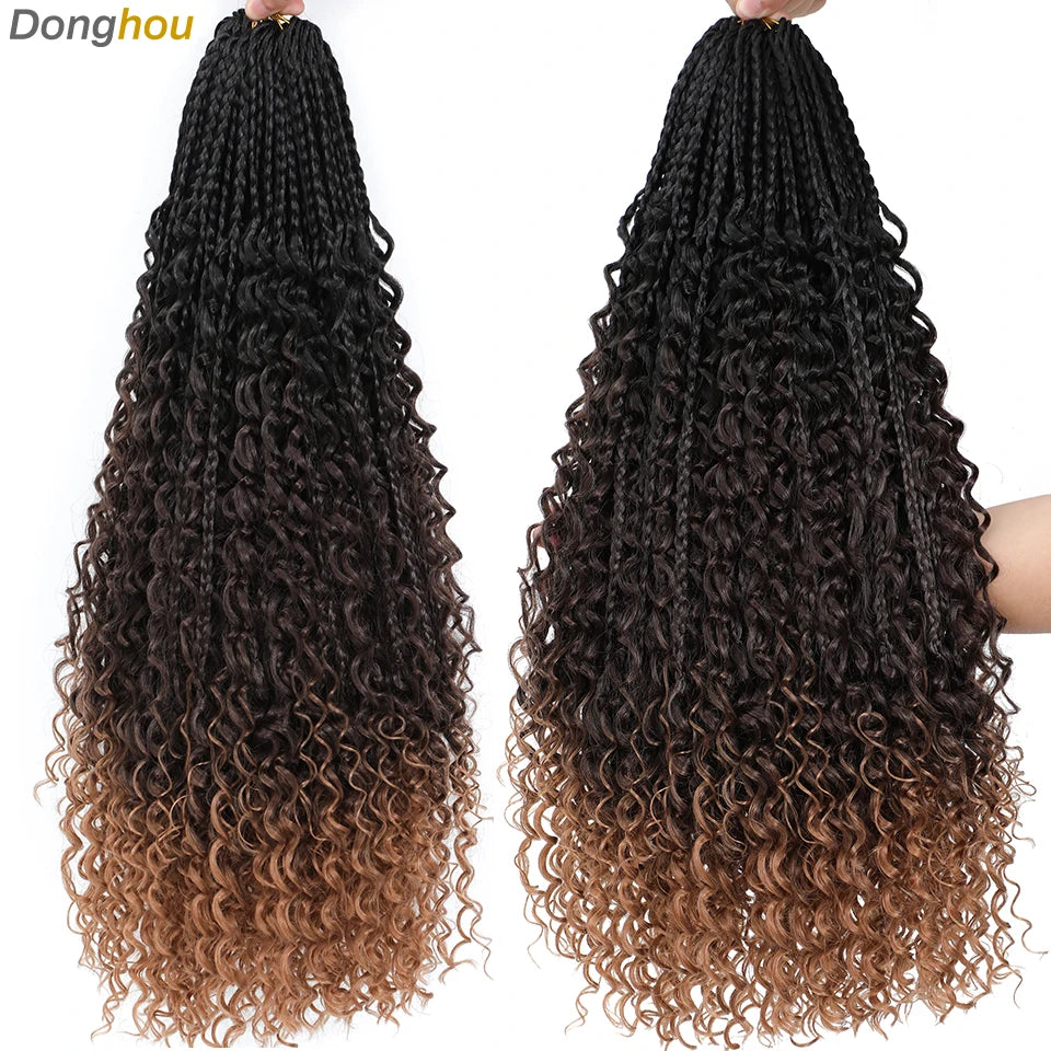 Boho Box Braids Synthetic Crochet Hair