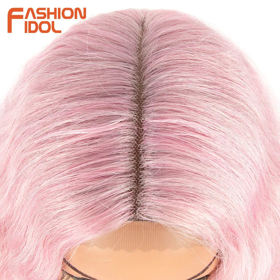 Water Wave 42 Inch Lace Front Synthetic Wigs - Various Colors Available