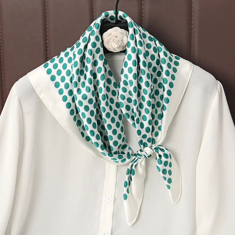 Luxury Print Satin Silk Square Scarfs