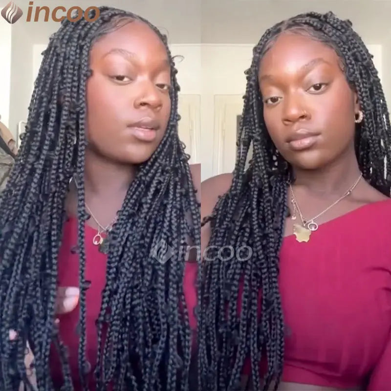 36 Inch Synthetic Braided Butterfly Lace Front Synthetic Wigs - Various Colors Available