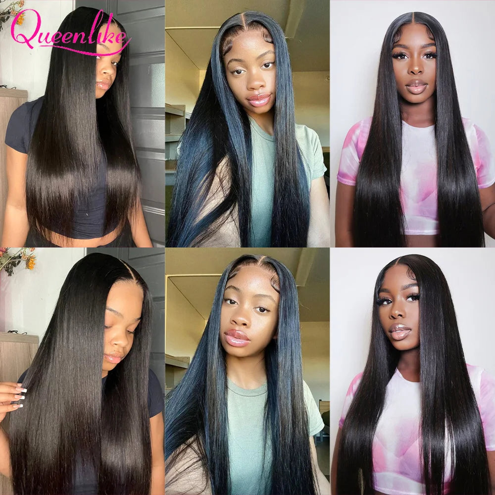 Brazilian Straight, 2x6, 6 Inch Deep, Middle Part Lace Front Closure