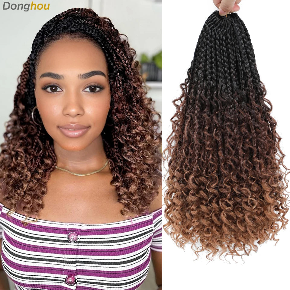Boho Box Braids Synthetic Crochet Hair