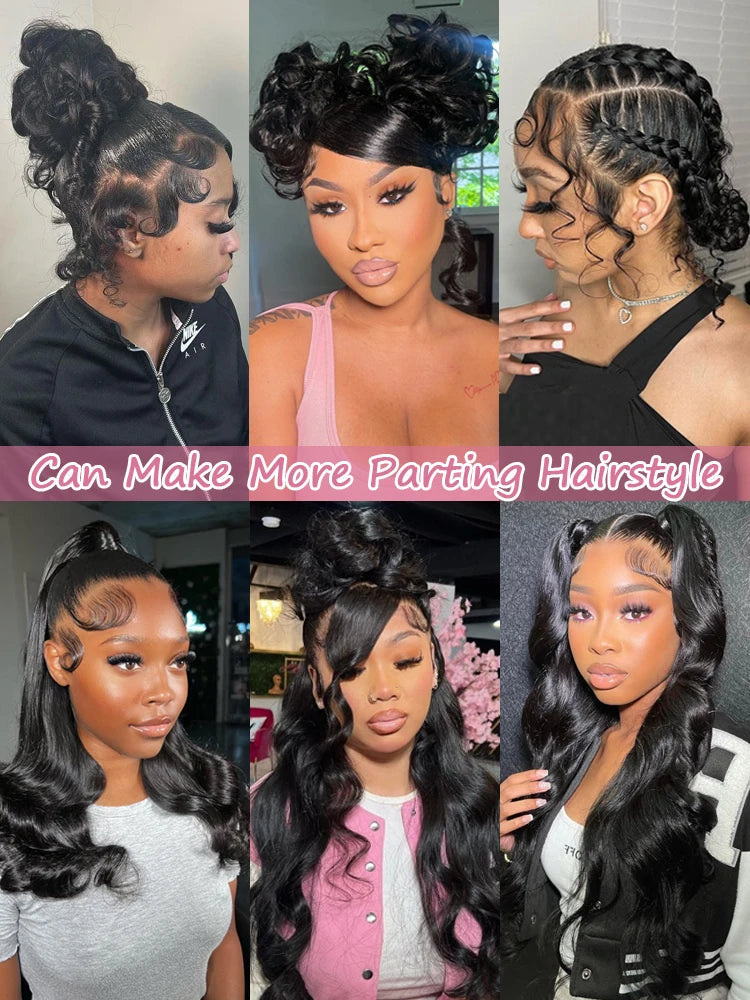 Body Wave - Transparent HD Full 360 Pre Plucked Lace Front Human Hair Wig