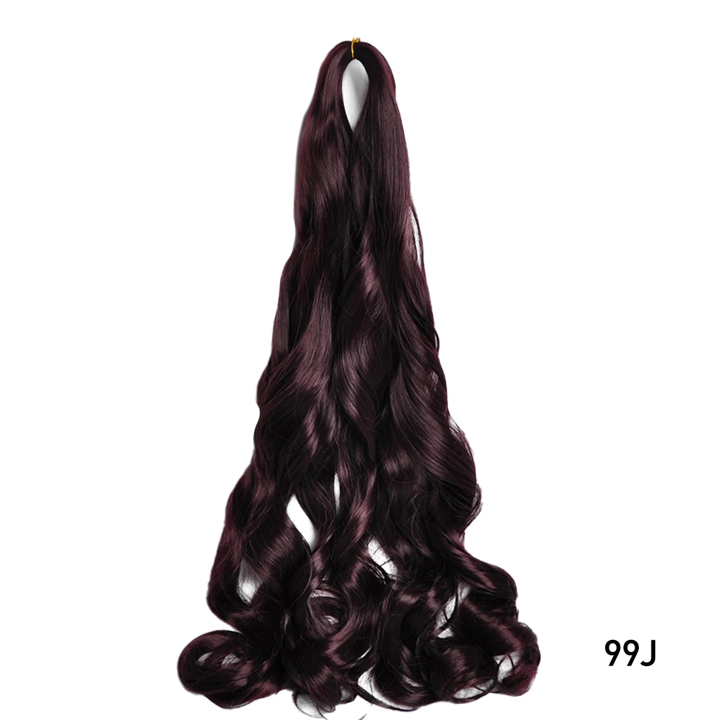 French Spiral Curls Pre Stretched Loose Synthetic Braiding Hair