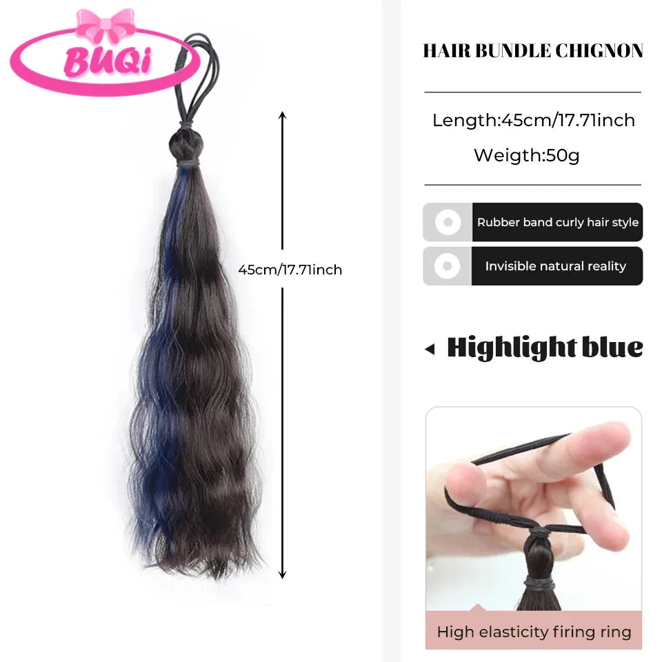 Body Wave Claw Clip On Synthetic Ponytails - Various Options Available