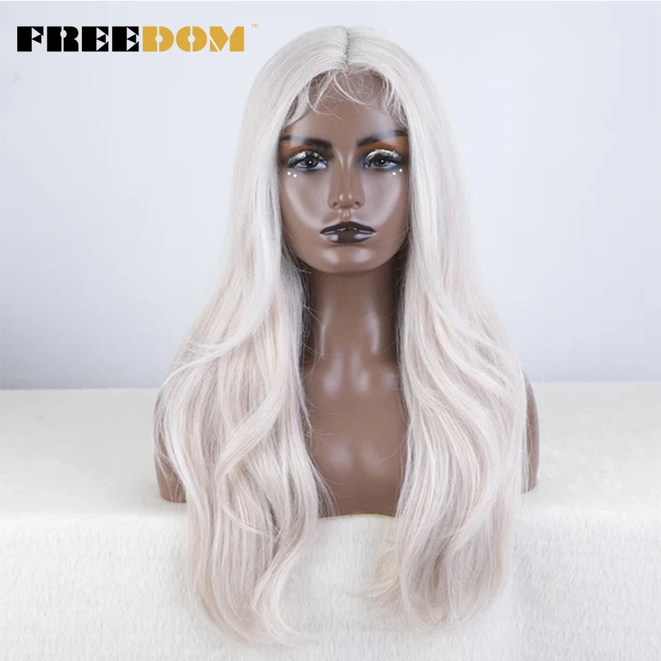 Synthetic Straight Lace Front Wigs With Baby Hair - Various Colors Available