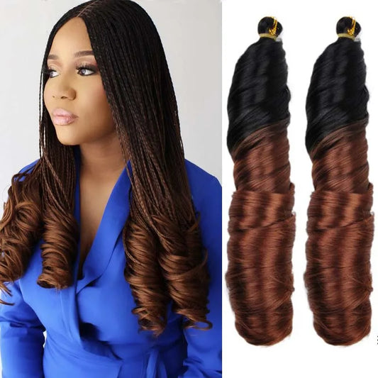 Synthetic French Spiral Curly Pre-Stretched Braiding Hair