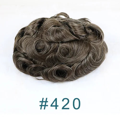 Thin 0.03mm Skin Natural Hairline Vlooped 100% Human Hair Replacement System (Toupee) Various Colors Available