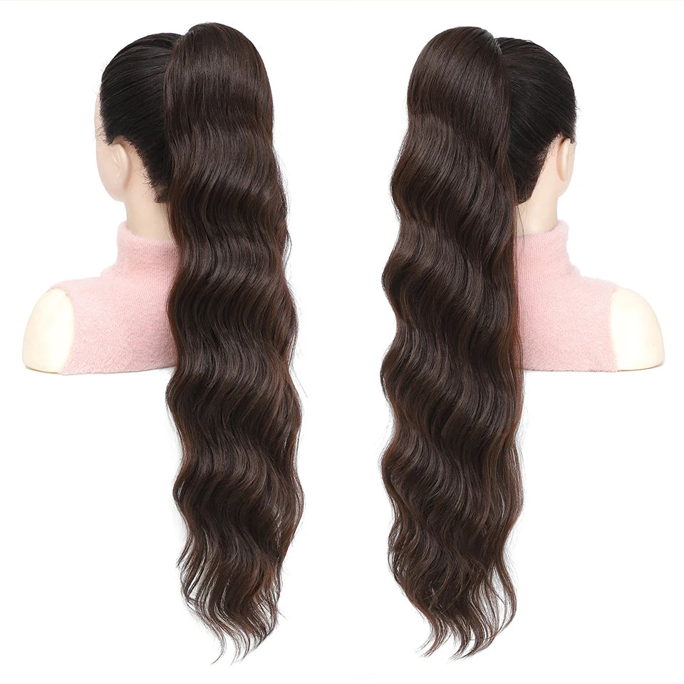 28 Inch Body Wave Drawstring Synthetic Ponytail