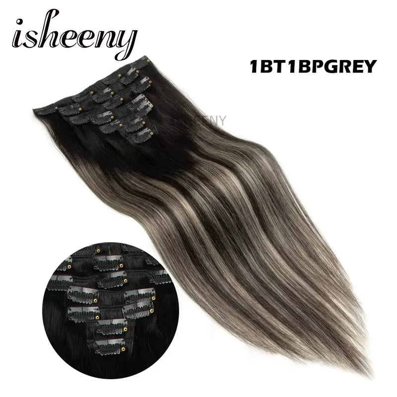 Straight Human Hair Clip Ins - Various Options Available