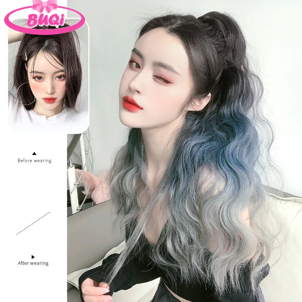 Body Wave Claw Clip On Synthetic Ponytails - Various Options Available