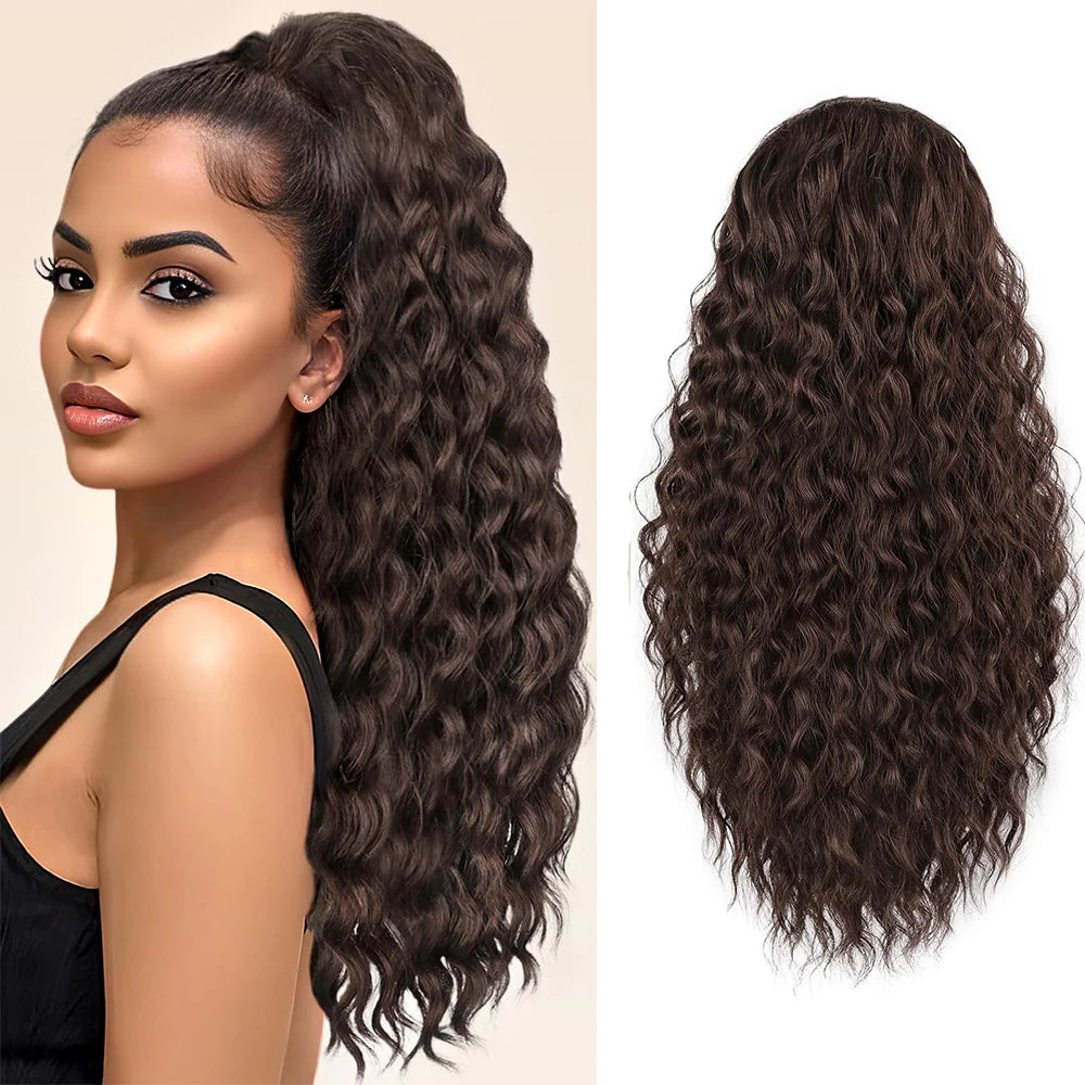 Sylhair Drawstring Synthetic 24Inch Ponytail
