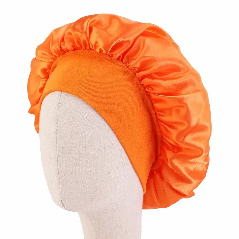 Girls Satin Wide Band Bonnet For Babies/Children