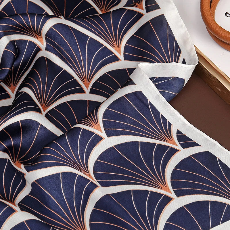 Luxury Print Satin Silk Square Scarfs