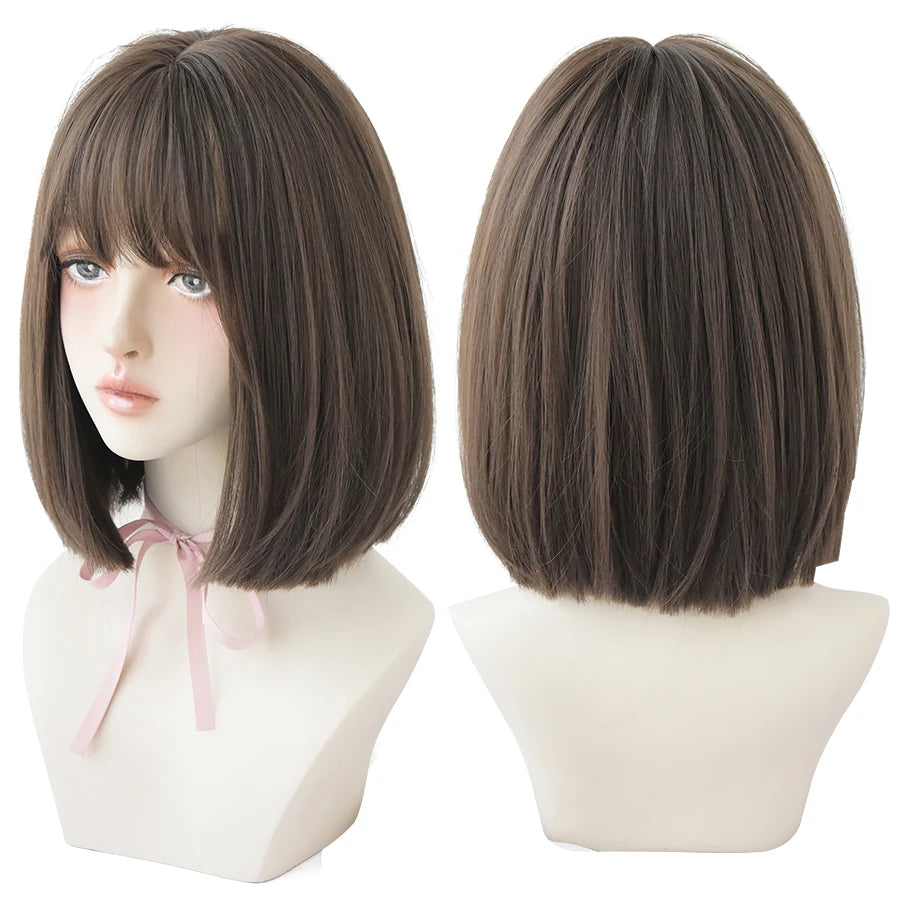 Short Bob Synthetic Wig - Various Colors Available
