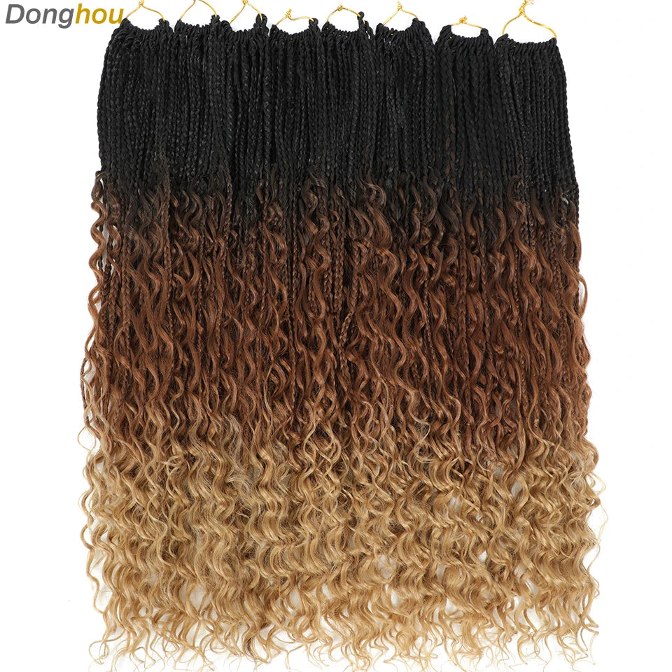 Boho Box Braids Synthetic Crochet Hair