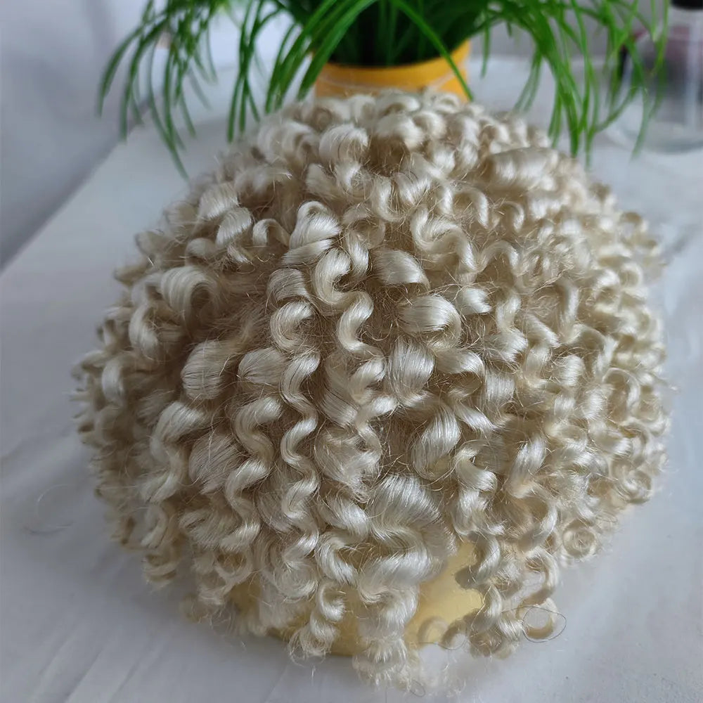 Curly Human Hair Toupee/Hairpiece Full Lace - Various Options Available