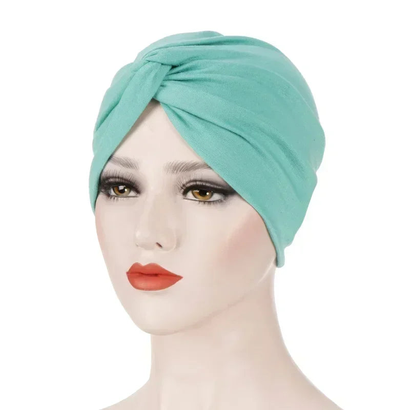 Women's Pleated Turbans in Various Colors