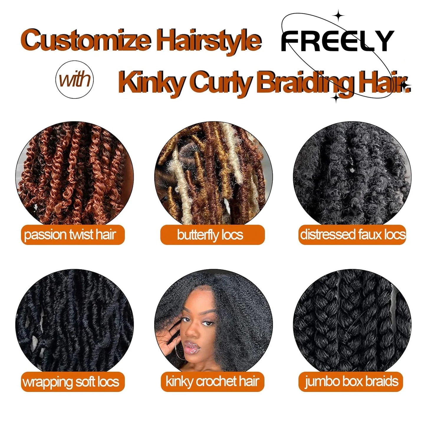 Afro Kinky Marley Twist Braiding /Crochet Synthetic Hair - Various Colors Available