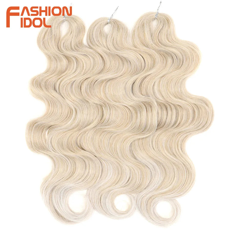 Soft Body Wave Synthetic Braiding Hair - Various Colors Available