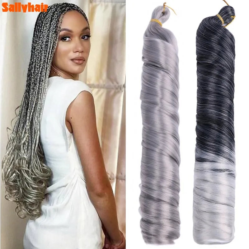 Synthetic French Spiral Curly Pre-Stretched Braiding Hair