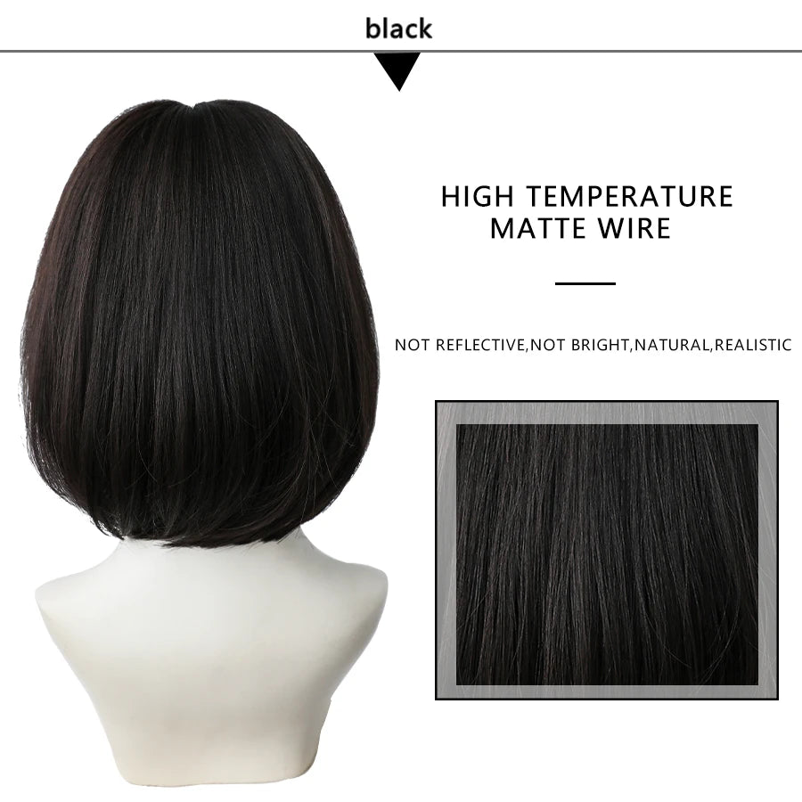 Short Bob Synthetic Wig - Various Colors Available