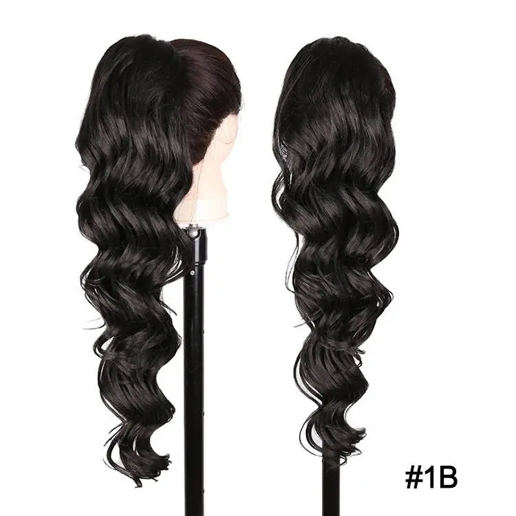 Long Synthetic Clip In Drawstring Ponytails - Various Options Available