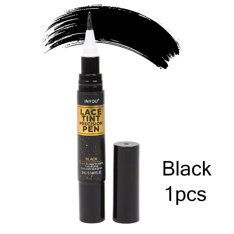 Lace Wig Tint Pen With Brush Applicator - Various Colors Available