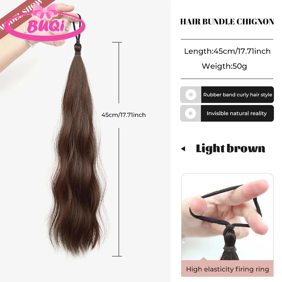 Body Wave Claw Clip On Synthetic Ponytails - Various Options Available