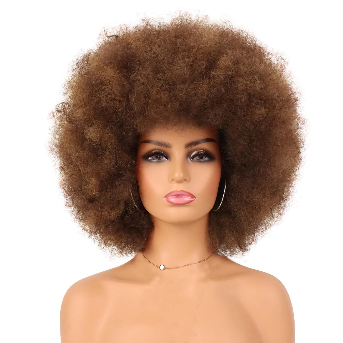 Short Synthetic Afro Kinky Curly Wigs - Various Colors Available