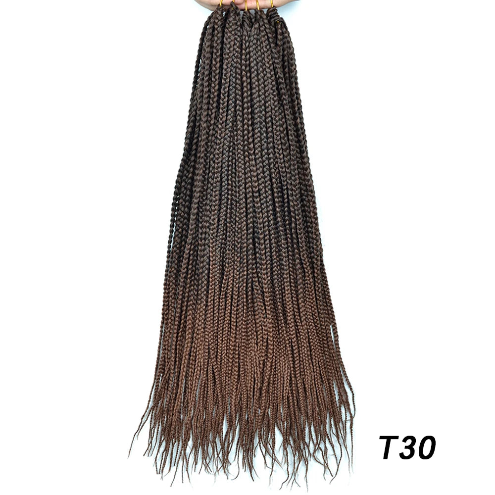 Synthetic Long Pre-Looped Box Braids Crochet Hair