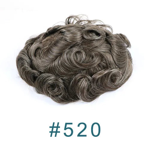 Thin 0.03mm Skin Natural Hairline Vlooped 100% Human Hair Replacement System (Toupee) Various Colors Available