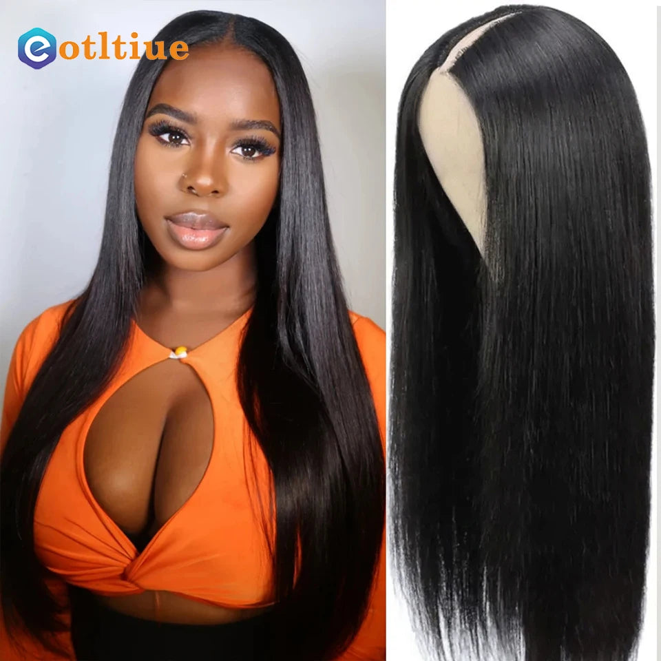 Straight U & V part Human Hair Wigs